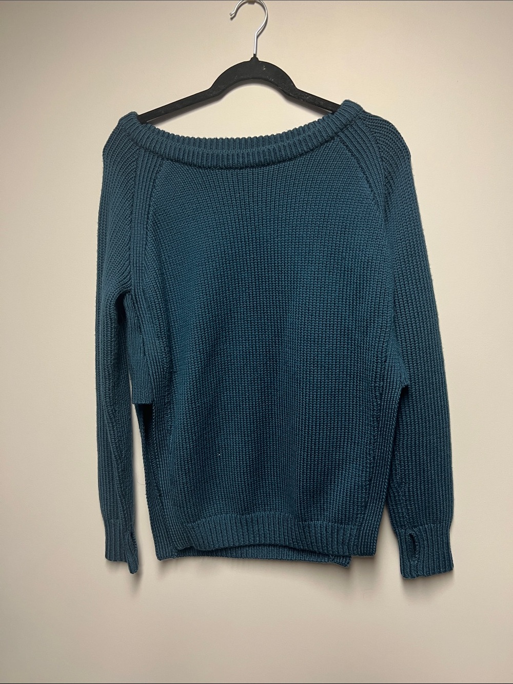 lululemon athletica Teal Knit Scoop-Neck Sweater